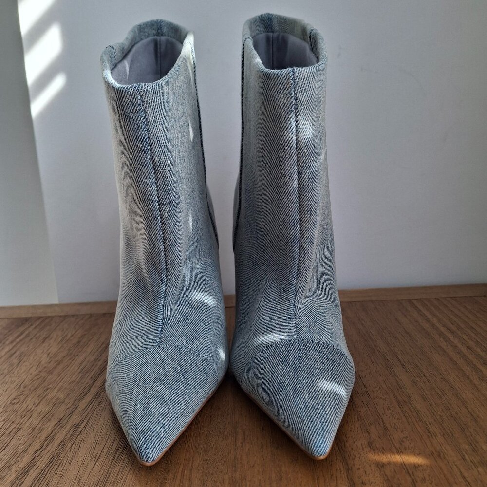 (New)‎ Good American – Slouchy Ankle Boots (Indigo) – Women's 7 - Picture 4 of 7